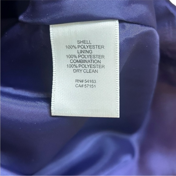 Eliza J V-Neck Purple and Gold Floral Midi Dress - Picture 5 of 6